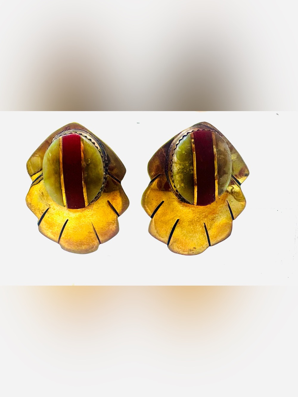 Handmade Artisian Precious Stone Earrings